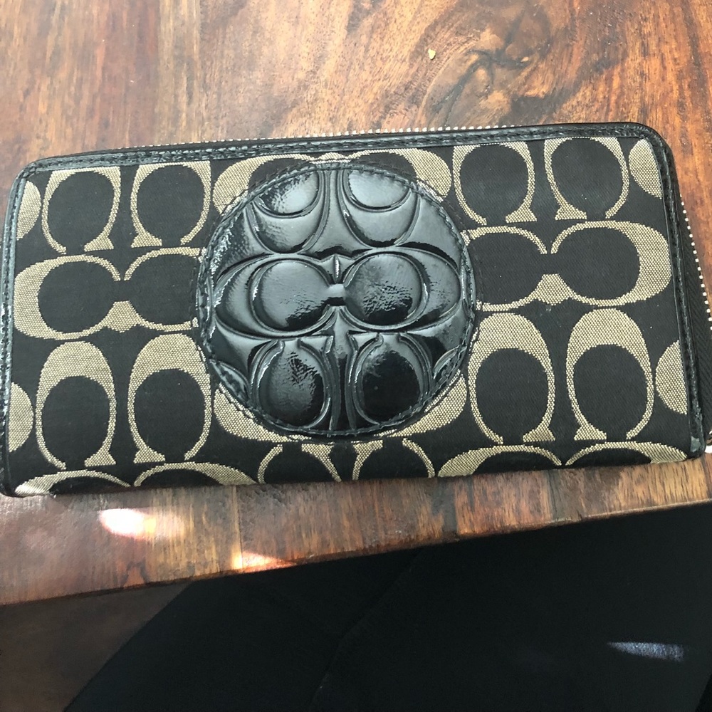 Black coach wallet